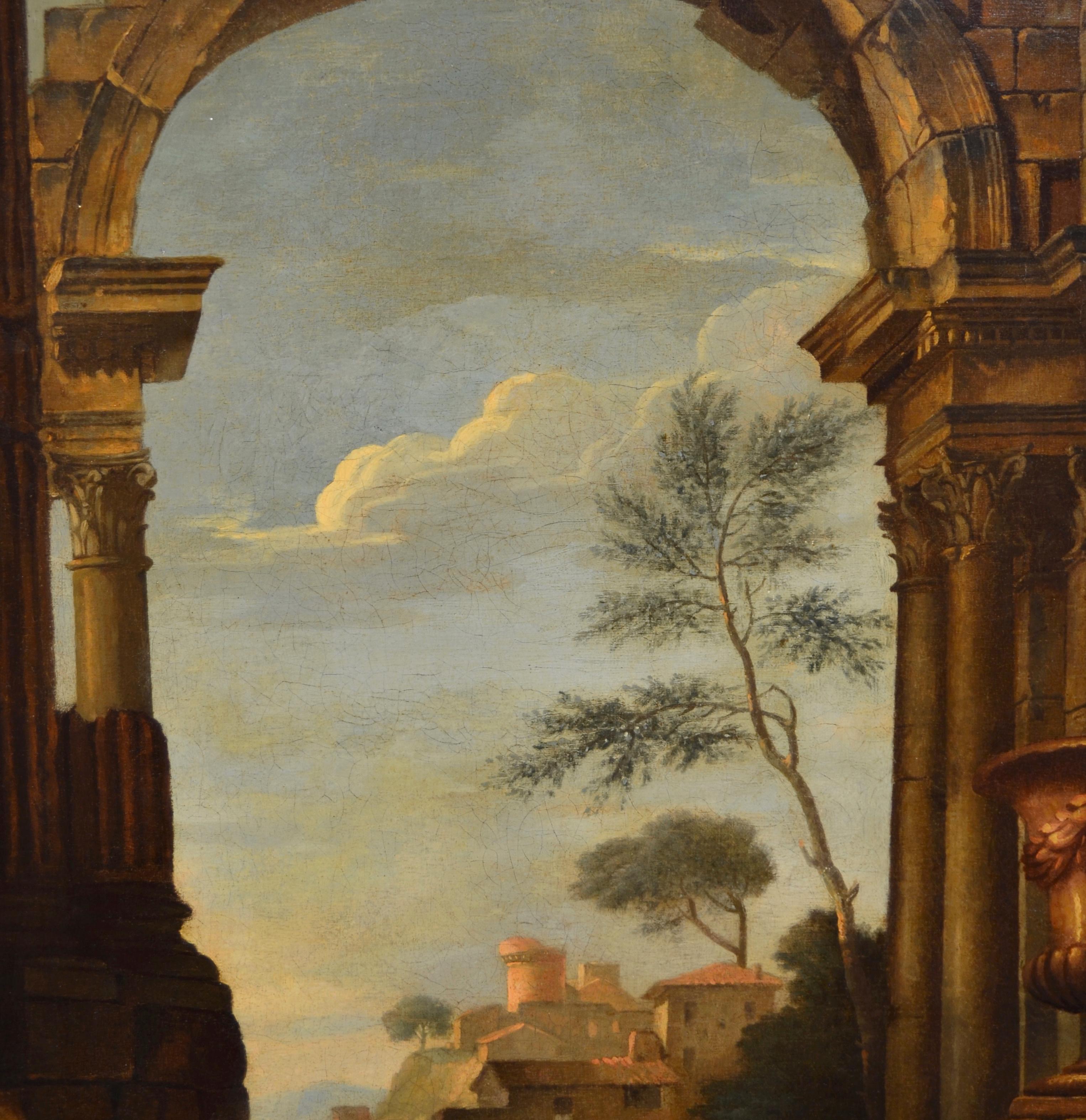 Pierre-Antoine Demachy
(Paris 1723 - 1807)
Architectural capriccio

oil painting on canvas
92 x 70 cm
Criticism and expertise of Prof. Giancarlo Sestieri (Rome

[...] With regard to this refined 