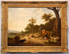 Landscape Flamish Old Master Oil on canvas Baroque Italy 17th Century Quality