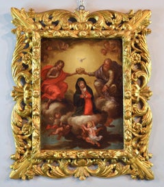 Coronation Virgin Paint Oil on canvas Italy Schedoni Old master Michelangelo
