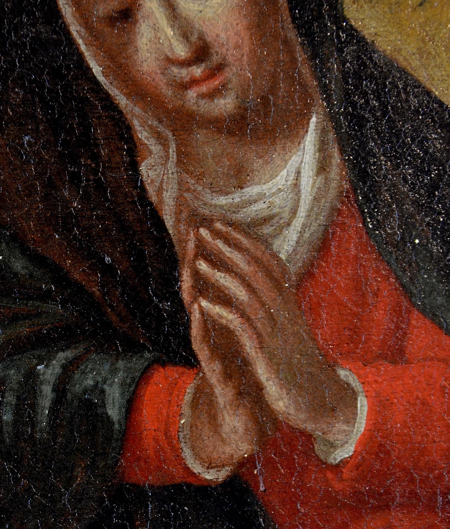 Coronation Virgin Paint Oil on canvas Italy Schedoni Old master Michelangelo 3