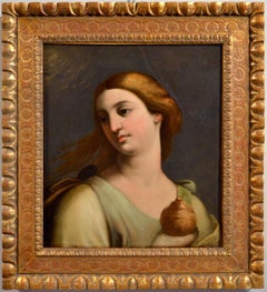 Marie Madeleine Peinture Huile sur toile 17ème siècle Maître ancien Leonardo Italie Rome