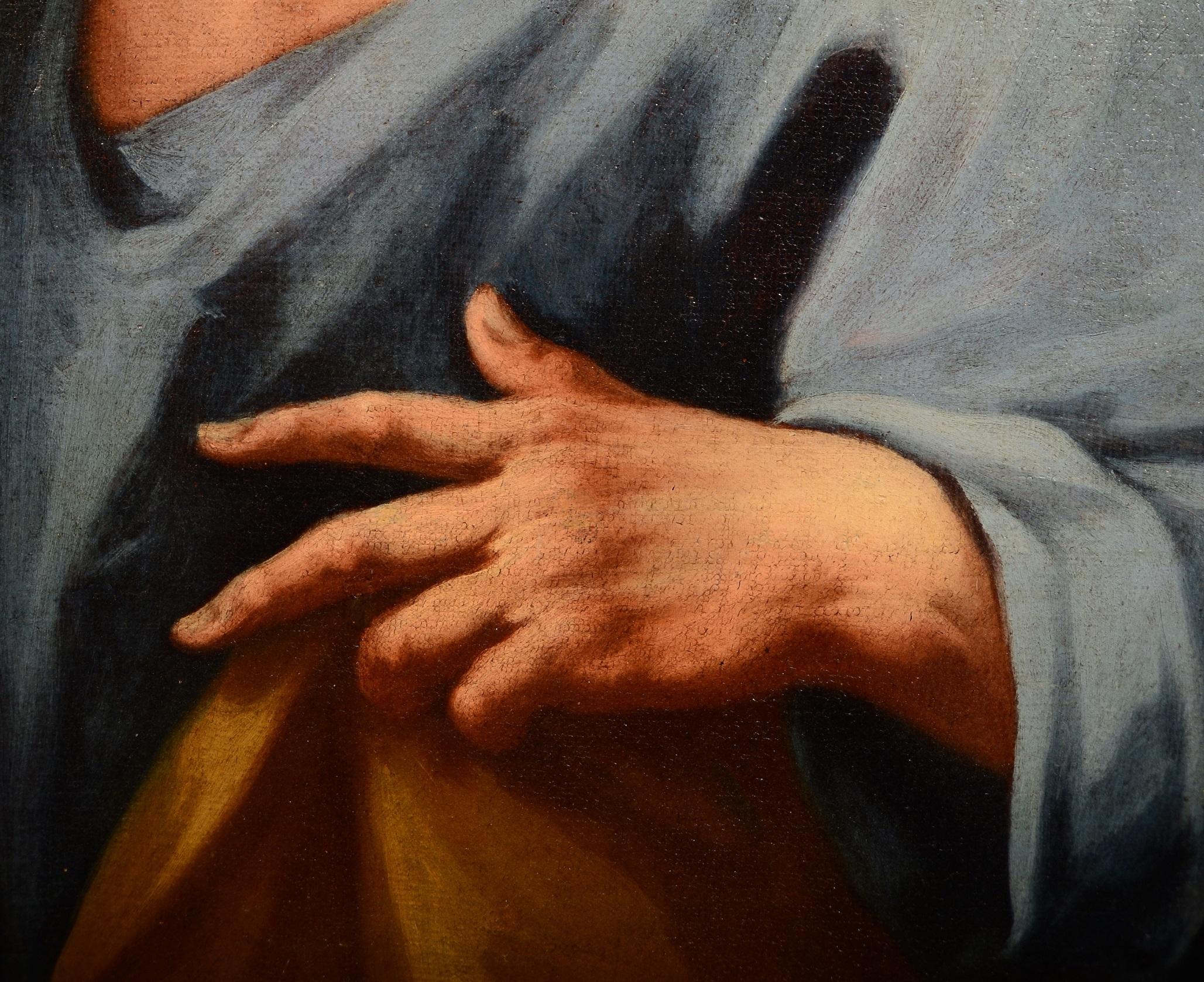 Saint Joseph Paint Oil on canvas De Mura Italy Baroque Art Quality 18th Century 1