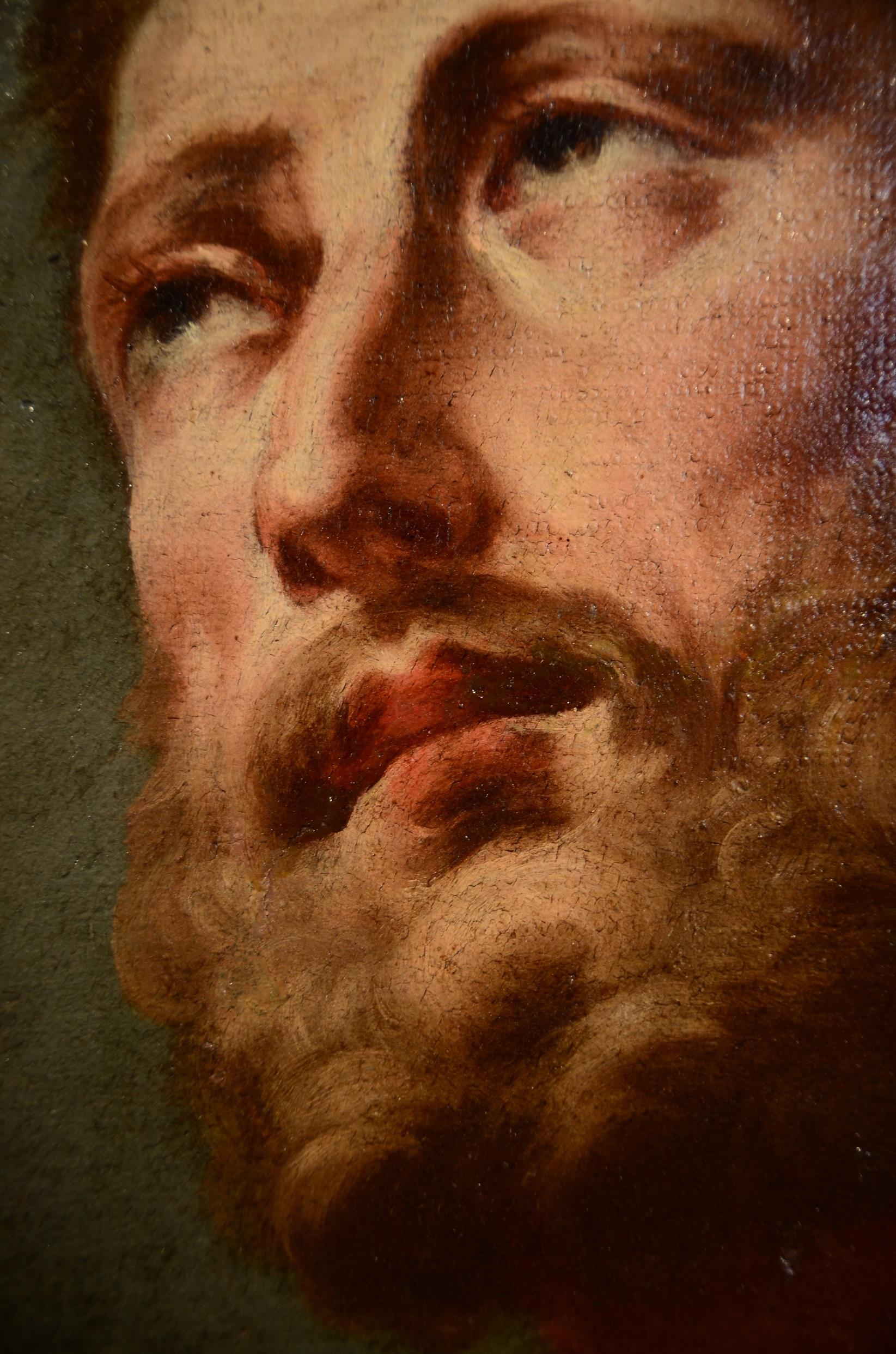 Saint Joseph Paint Oil on canvas De Mura Italy Baroque Art Quality 18th Century 4