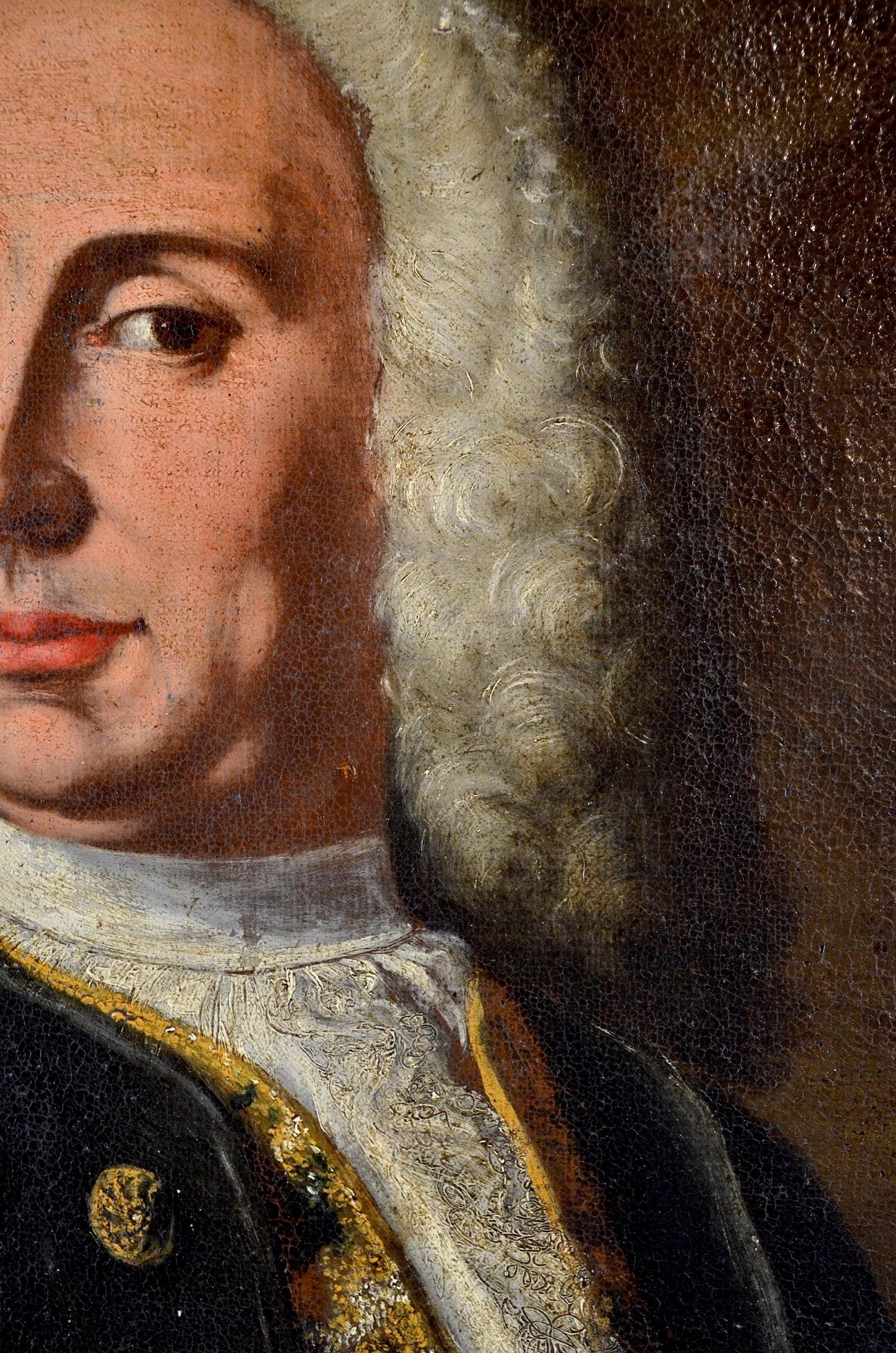 Venetian Gentleman Portrait Paint Oil on canvas 18th Century Italy Baroque Art 4