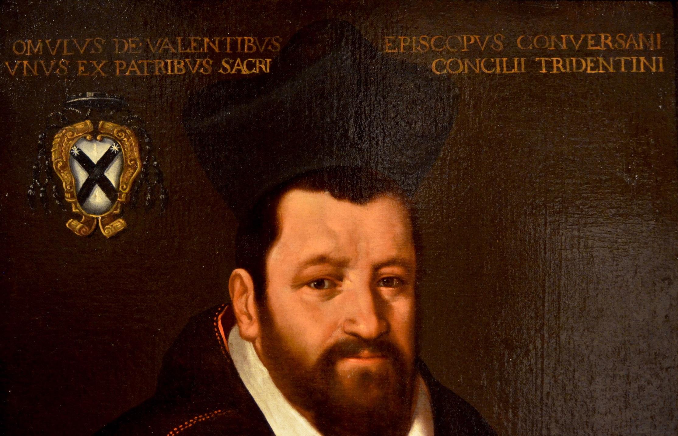 Scipione Pulzone, known as Il Gaetano (Gaeta, 1544 - Rome, 1598), workshop of
Portrait of the bishop Romolo Valenti of Trevi (Trevi 1522 - 1579)

Second half of the 16th century
oil on canvas, cm. 100 x 74
in frame cm. 117 x 93

The portrayed