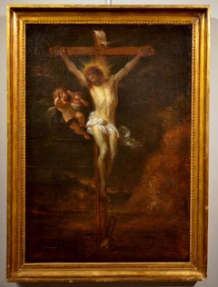 Crucifixion Christ Paint Oil on canvas 17th Century Flandre Leonardo Van Dyck