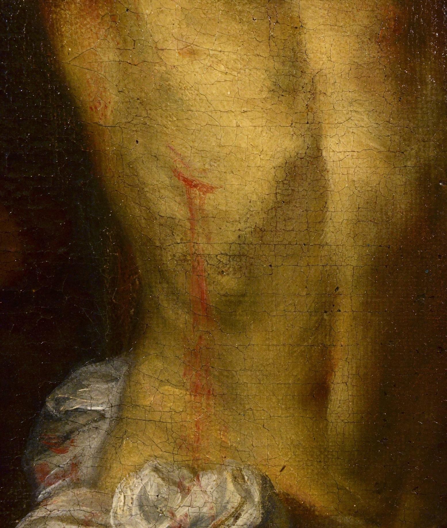 Thomas Willeboirts, known as Bosschaert (Bergen op Zoom 1613 - Antwerp 1654)
Crucifixion of Christ
First half of the seventeenth century
Oil on canvas, cm. 106 x 74

This valuable Crucifixion strikes for the dramatic evidence and pathos emanating