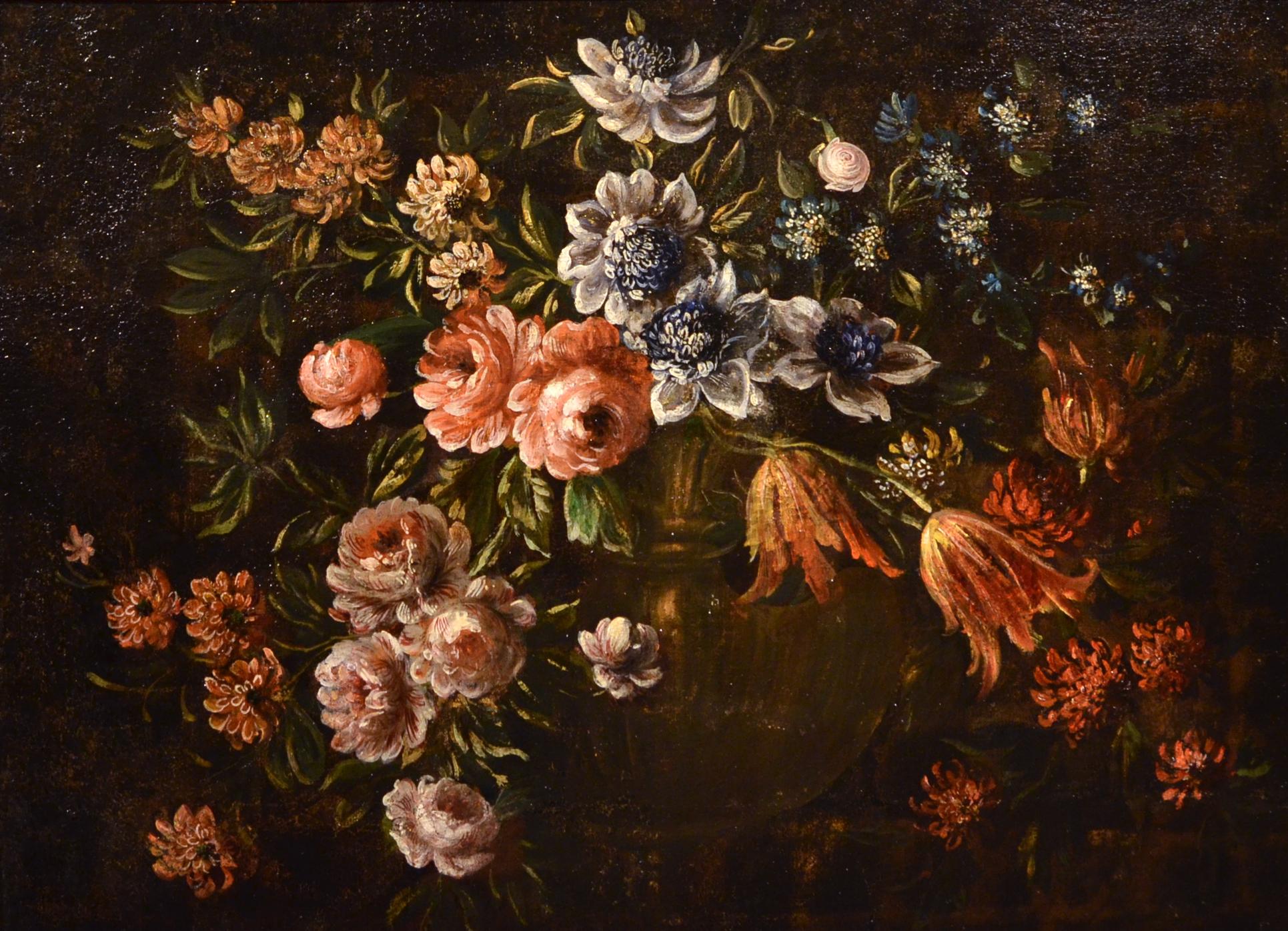 Felice Fortunato Biggi, known as Felice de 'Fiori (Parma 1650 - Verona 1700 ca.), cercle of Still-Life Painting - Flower Still Life Old Master 17th century Italy Paint Oil on canvas Quality Art