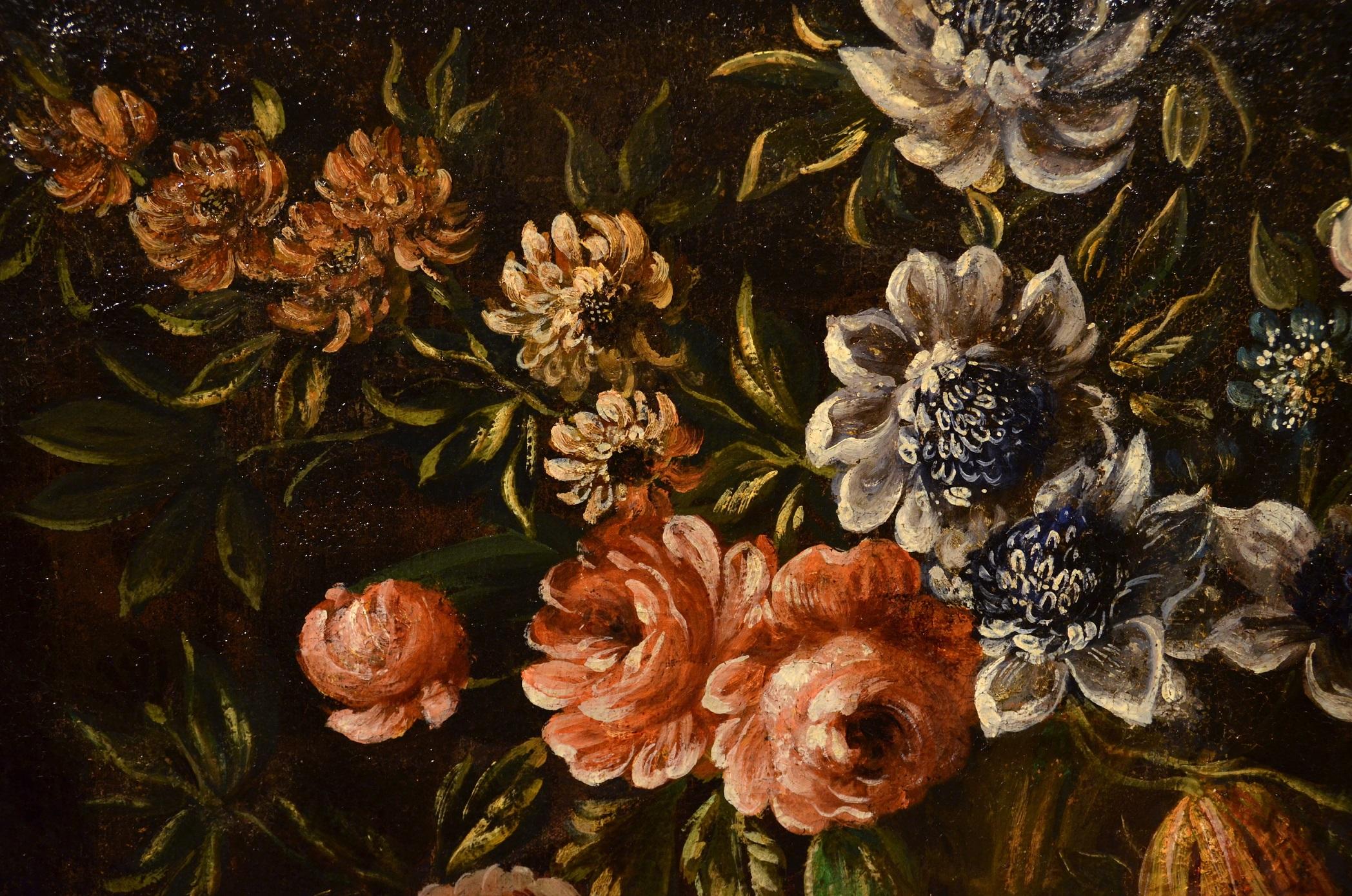 Felice Fortunato Biggi, known as Felice de 'Fiori (Parma 1650 - Verona 1700 ca.), attributed to
Floral still life

mid 17th century
oil on canvas, (cm.) 74 x 99
with frame 91 x 118

The proposed painting is to be placed in the pictorial production