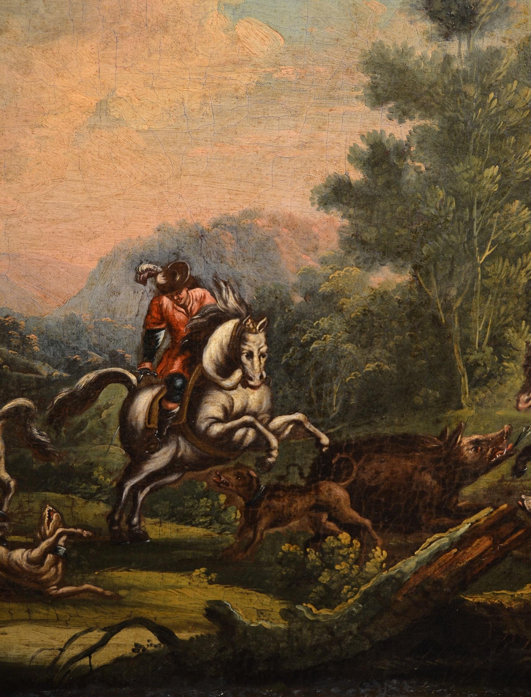 Landscape Baroque 18th Century Oil on canvas Paint Shepherds Italy Cignaroli For Sale 1
