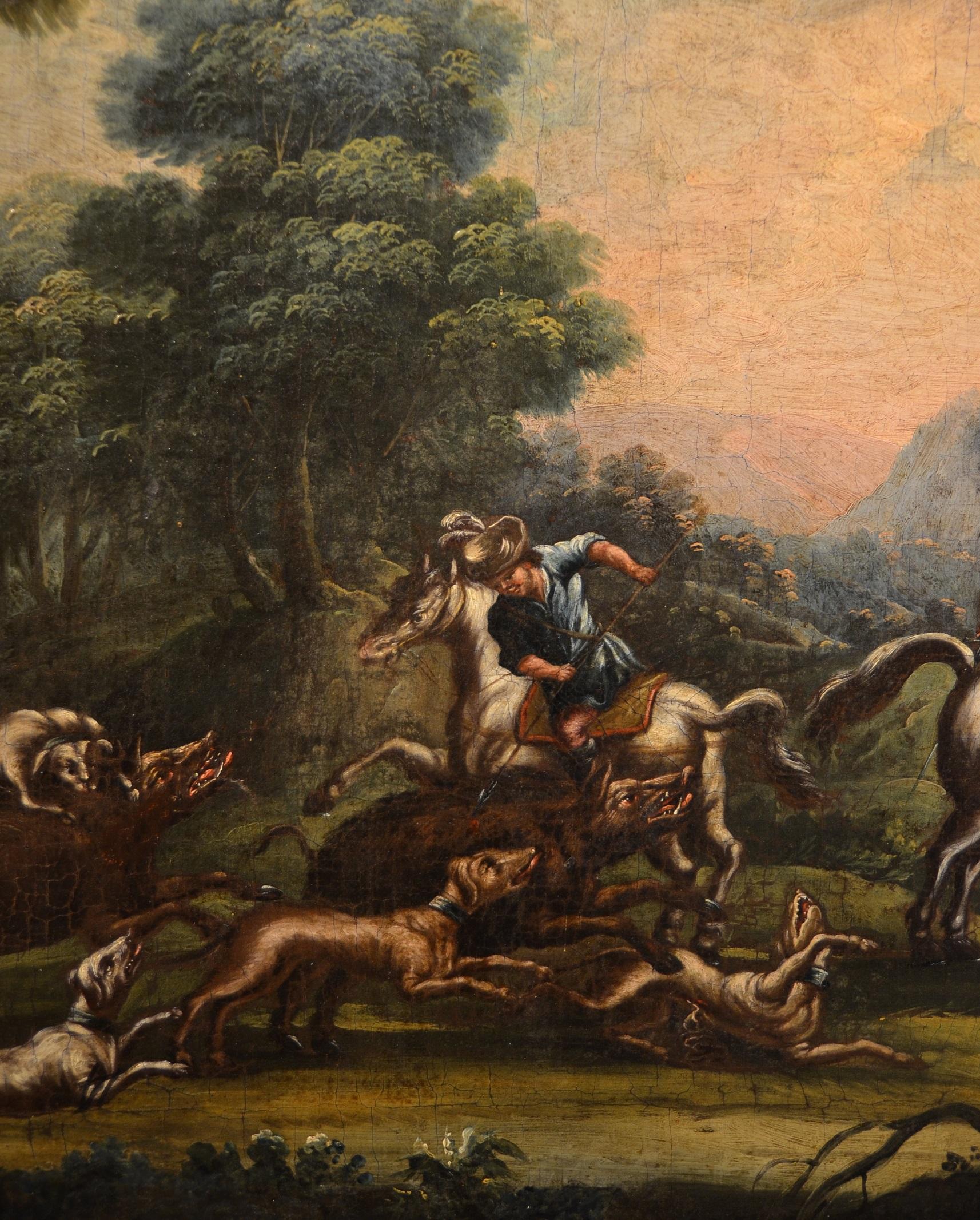 Landscape Baroque 18th Century Oil on canvas Paint Shepherds Italy Cignaroli For Sale 2