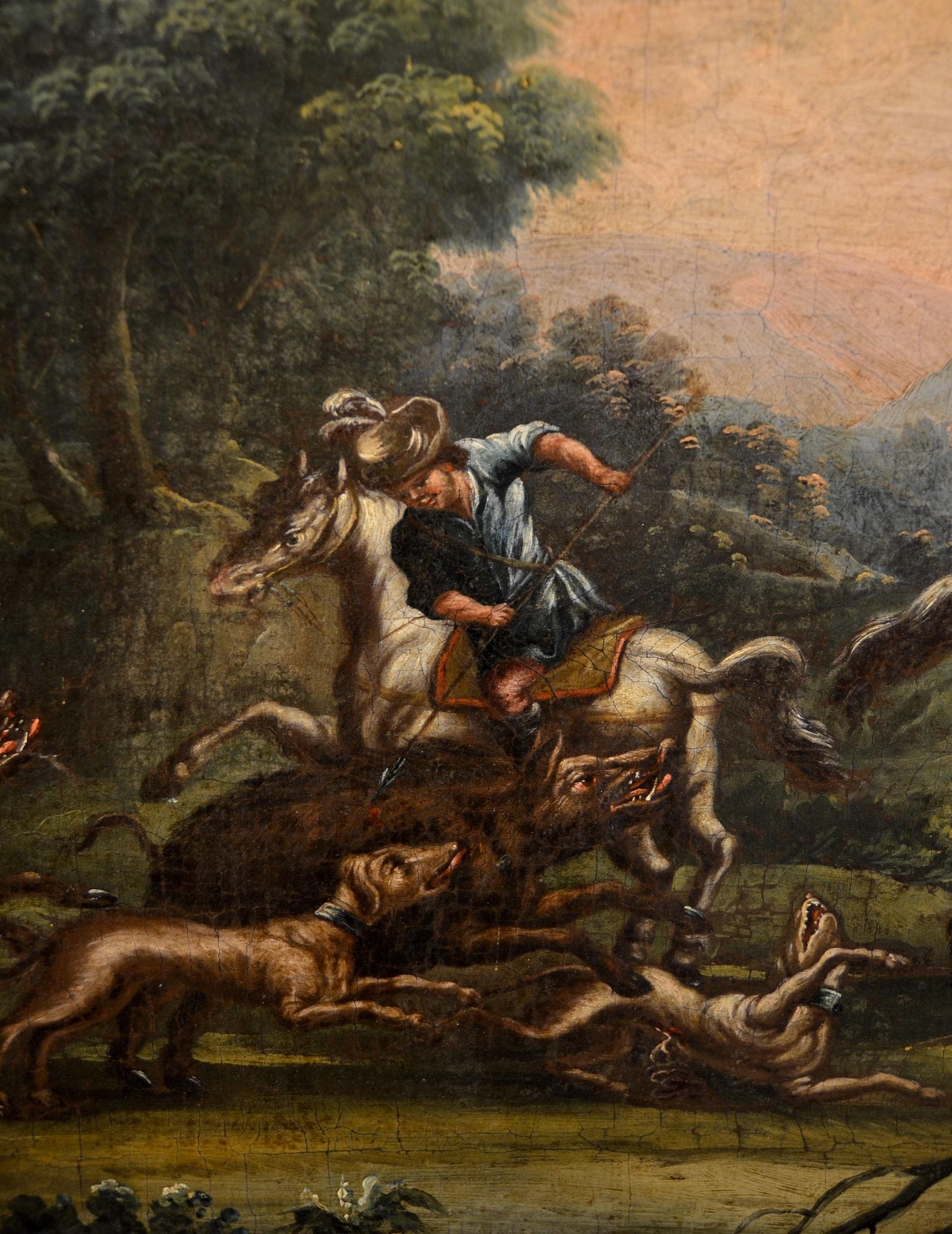 Landscape Baroque 18th Century Oil on canvas Paint Shepherds Italy Cignaroli For Sale 4