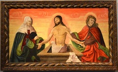 Christ Religious Pietà Dürer Old master Paint Oil on table 15/16th Century Art