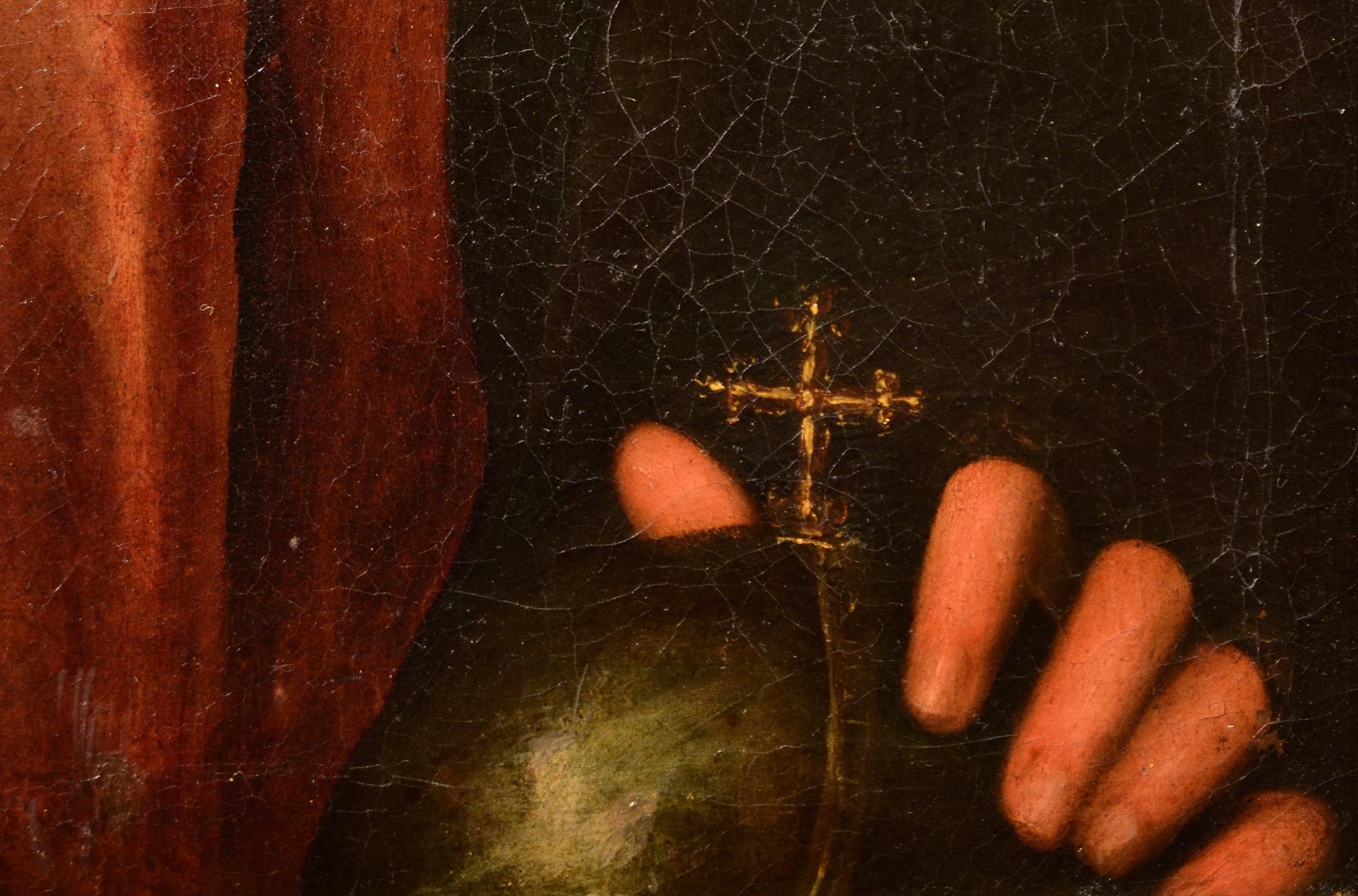 Salvator Mundi 17th Century Leonardo Italy Old master Paint Oil on canvas art 1