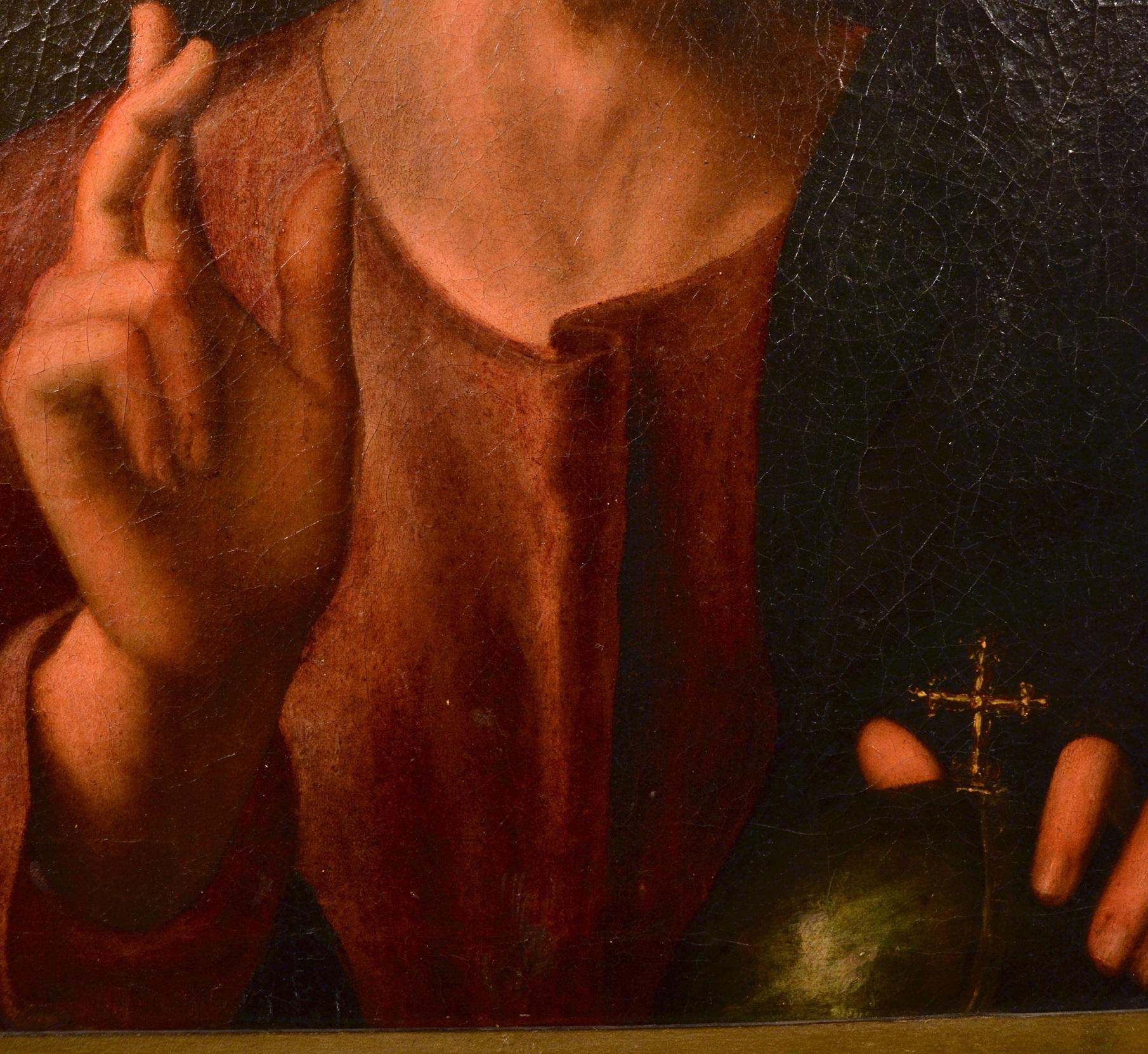 Salvator Mundi 17th Century Leonardo Italy Old master Paint Oil on canvas art 4