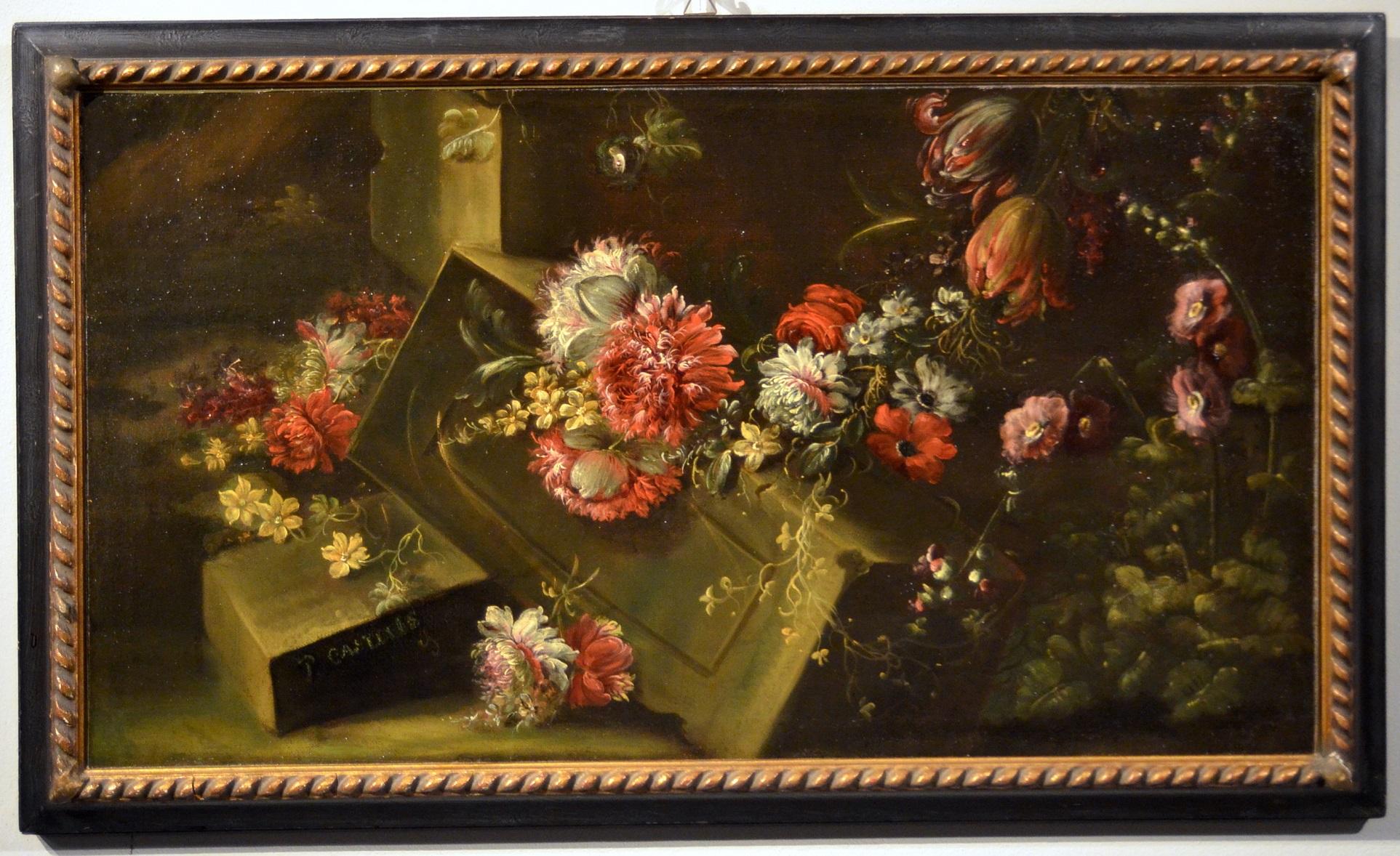 Pieter Casteels III 'Signed' Floral Still Life Old master Paint 18th Century Art - Painting by Pieter Casteels III (Antwerp 1684 - 1749 Richmond)