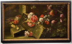 Pieter Casteels III 'Signed' Floral Still Life Old master Paint 18th Century Art