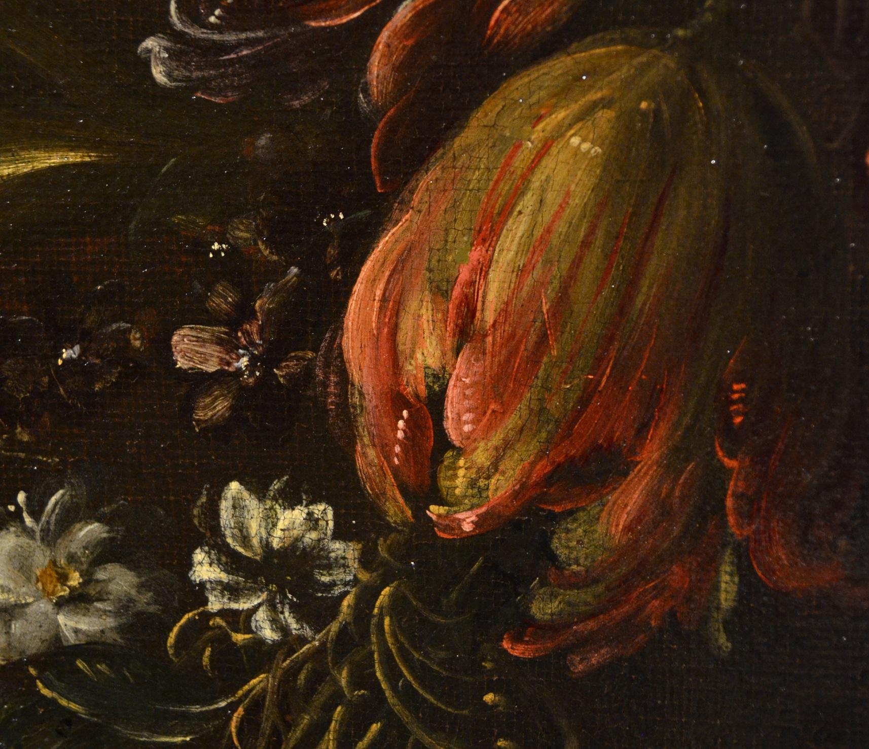 Pieter Casteels III 'Firmato' Natura morta floreale Dipinto da maestro del 18° secolo in vendita 5