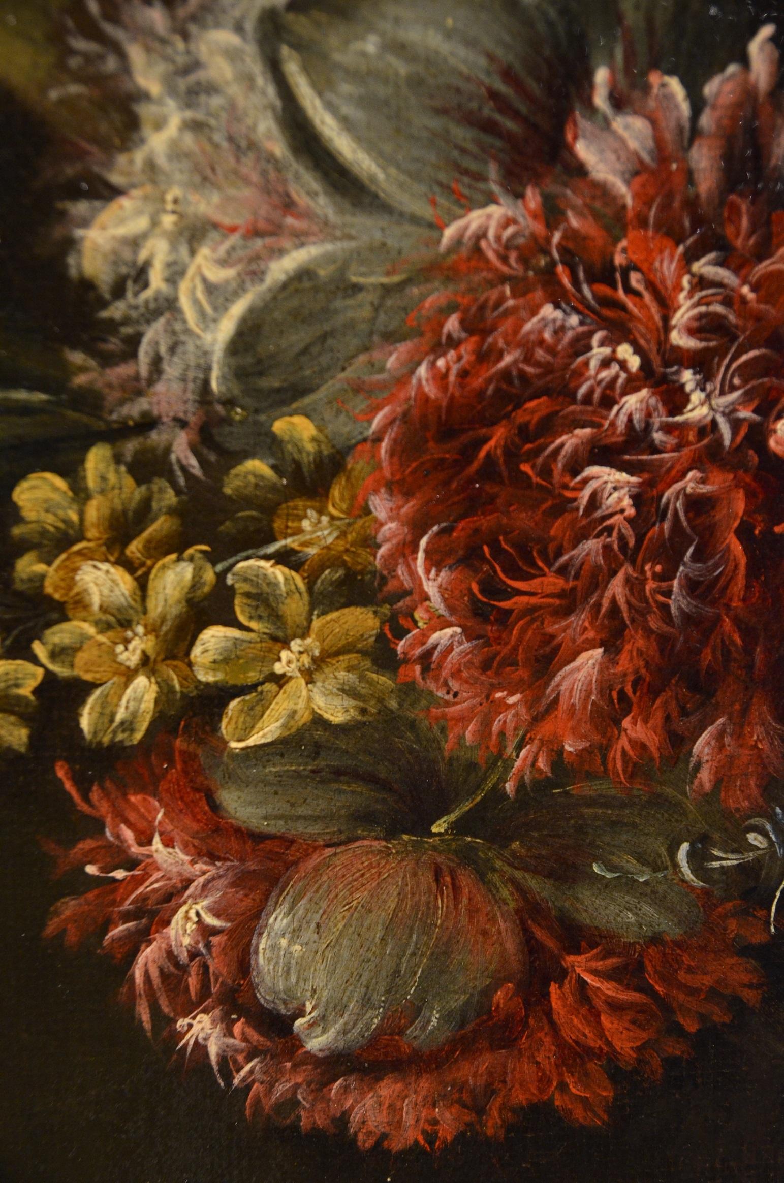 Pieter Casteels III 'Signed' Floral Still Life Old master Paint 18th Century Art For Sale 6