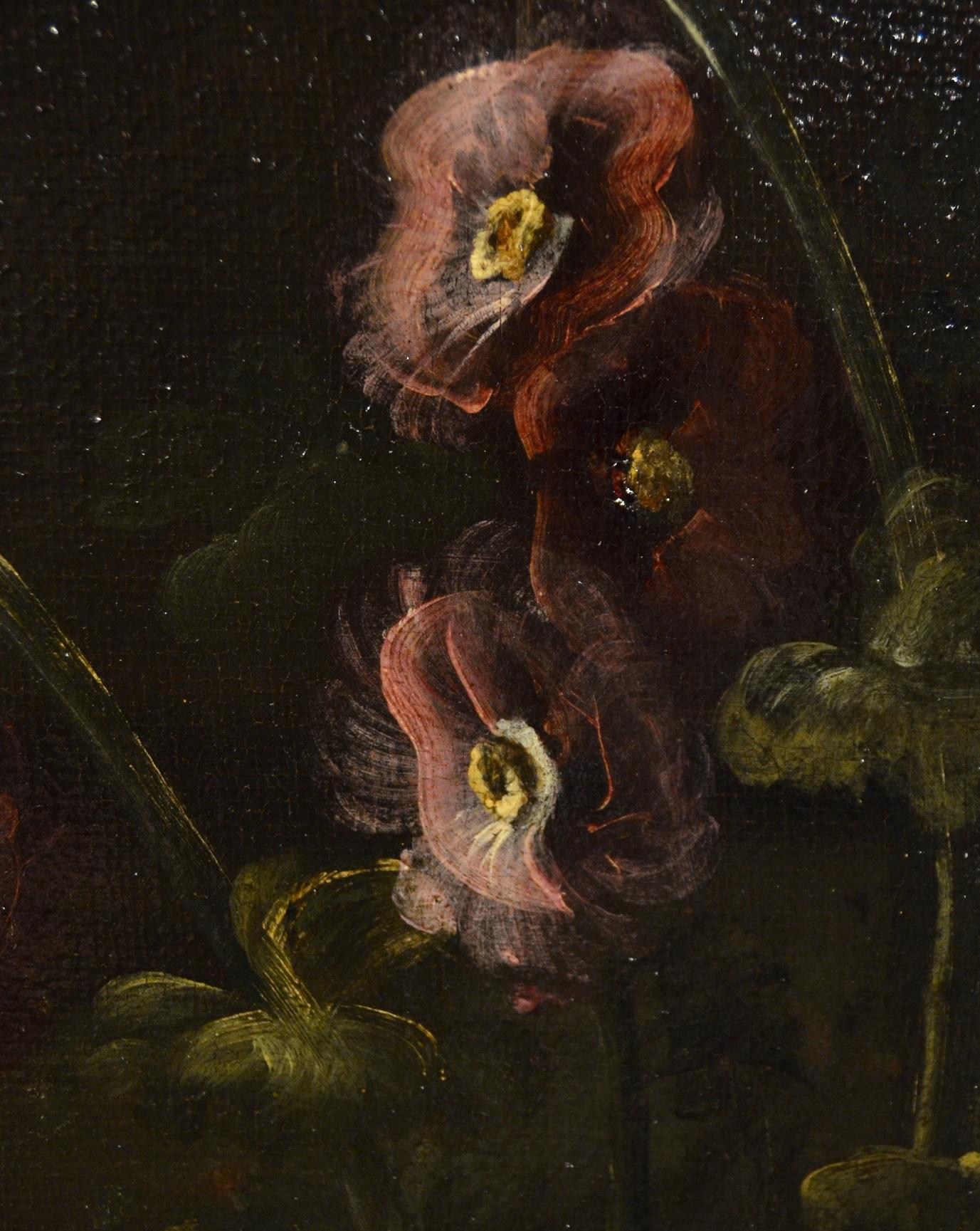 Pieter Casteels III 'Signed' Floral Still Life Old master Paint 18th Century Art For Sale 8