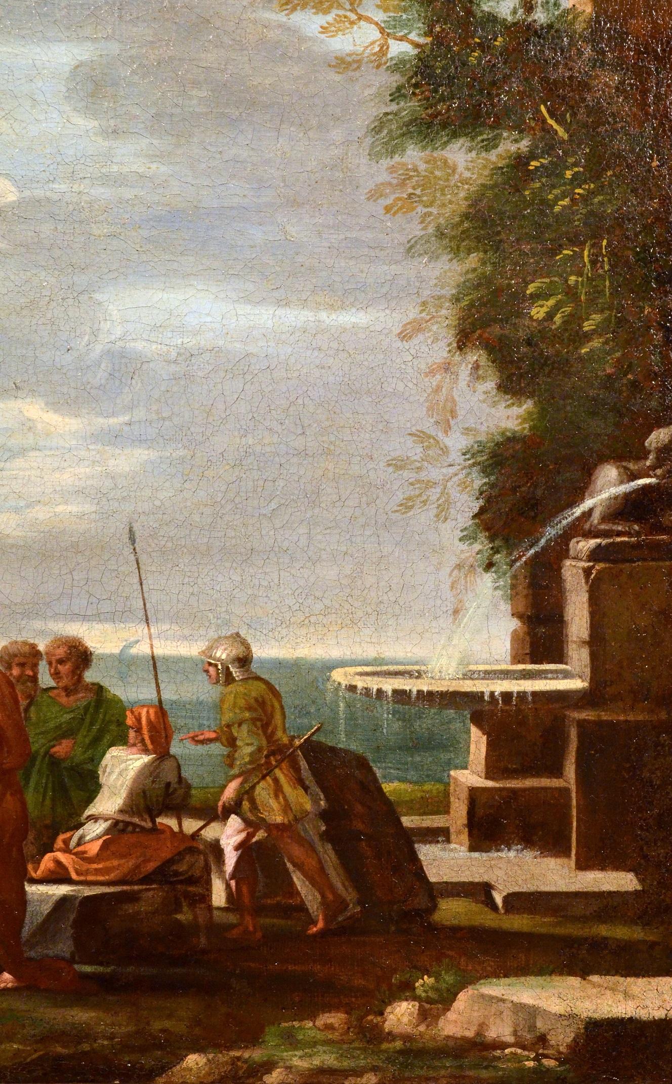 Ghisolfi Gemälde Öl auf Leinwand, alter Meister, 17. Jahrhundert, architektonische Capriccio-Kunst im Angebot 1