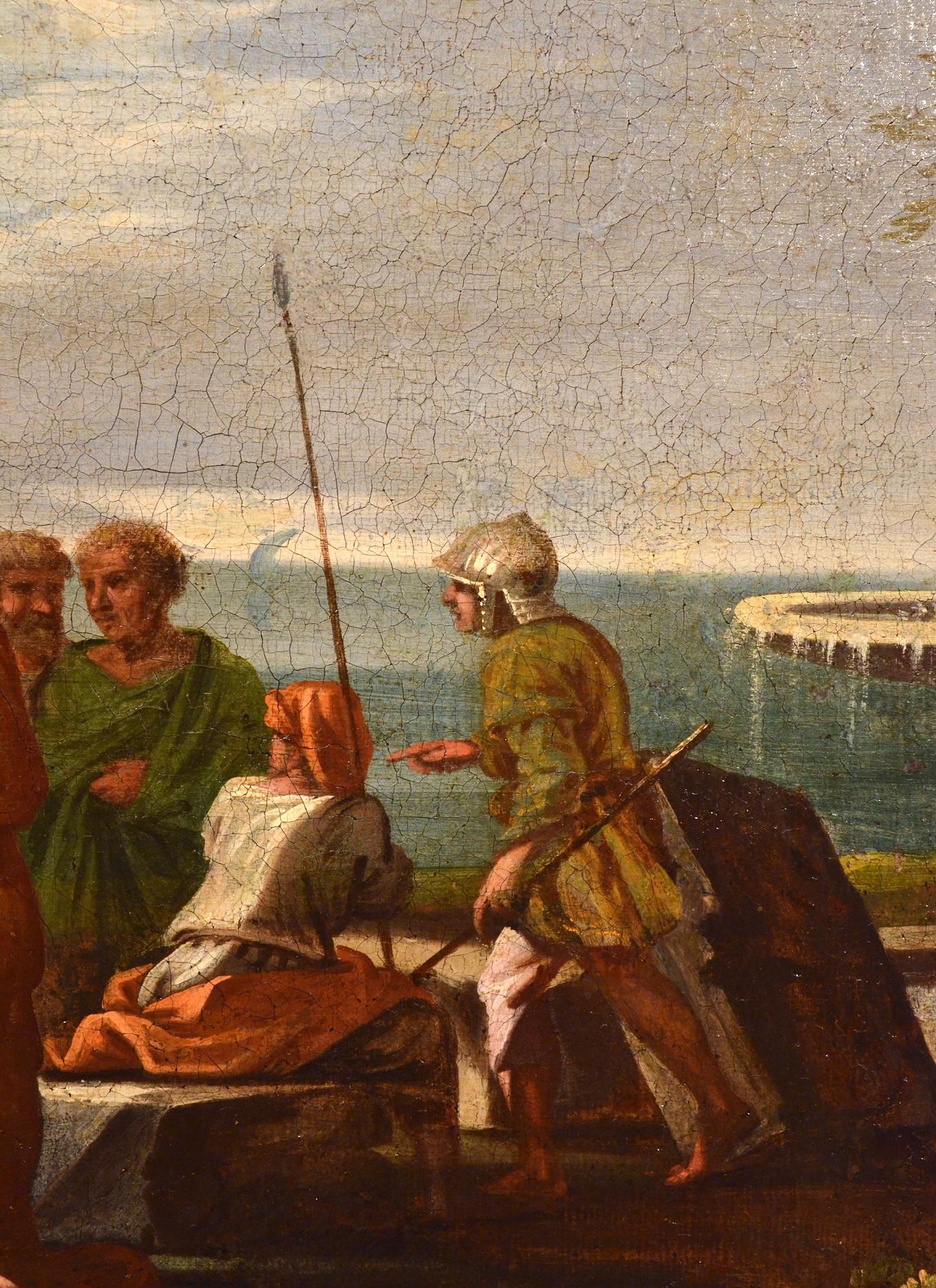 Ghisolfi Gemälde Öl auf Leinwand, alter Meister, 17. Jahrhundert, architektonische Capriccio-Kunst im Angebot 10
