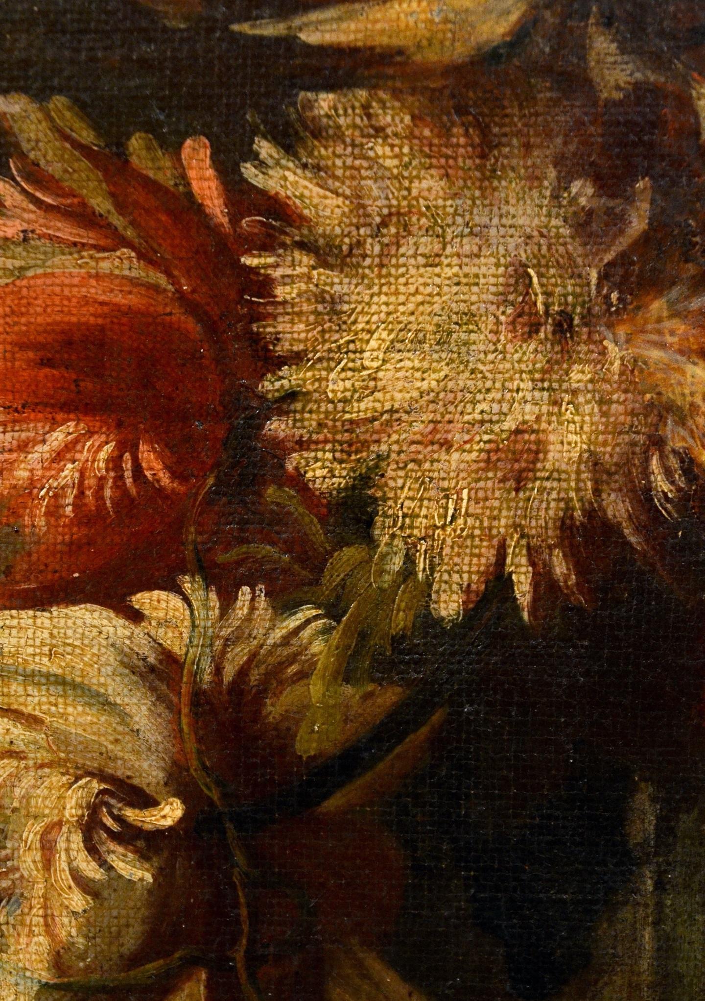 Ascione Stillleben, Öl auf Leinwand, Alter Meister, Barock, 17./18. Jahrhundert, Italien (Schwarz), Still-Life Painting, von Aniello Ascione (Naples, news from 1680 to 1708)