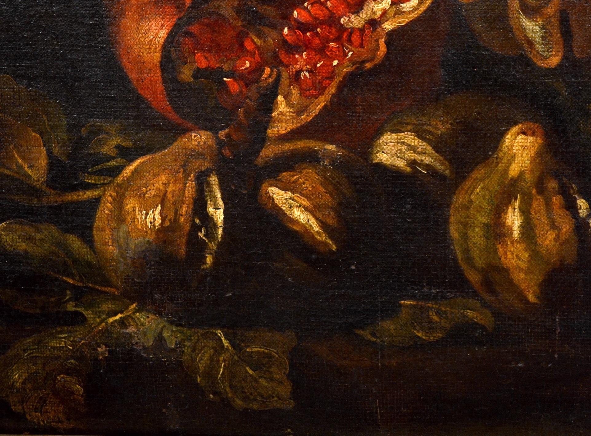 Ascione Still Life Paint Oil on canvas Old master Baroque 17/18th Century Italy For Sale 2
