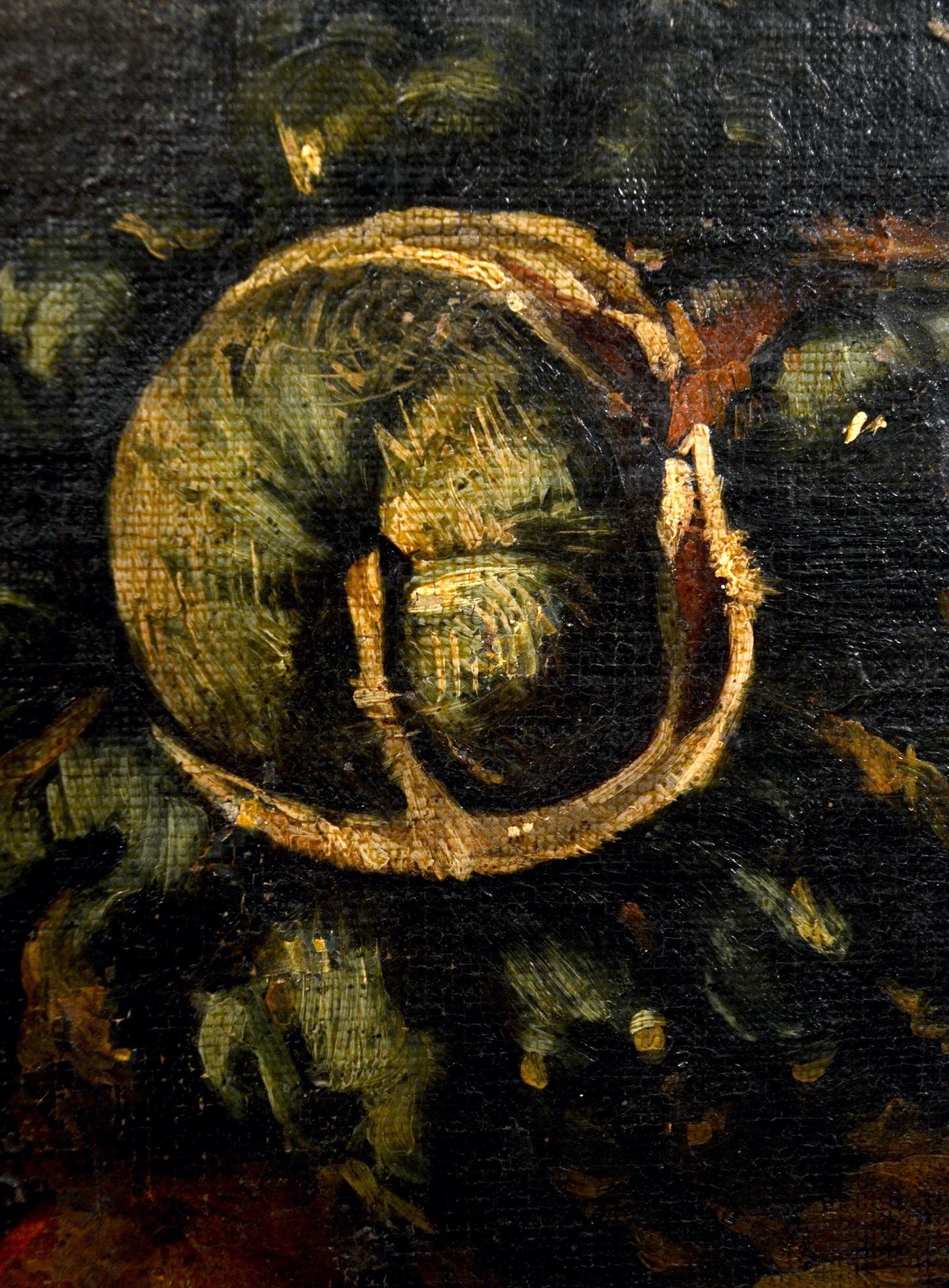 Ascione Stillleben, Öl auf Leinwand, Alter Meister, Barock, 17./18. Jahrhundert, Italien im Angebot 8