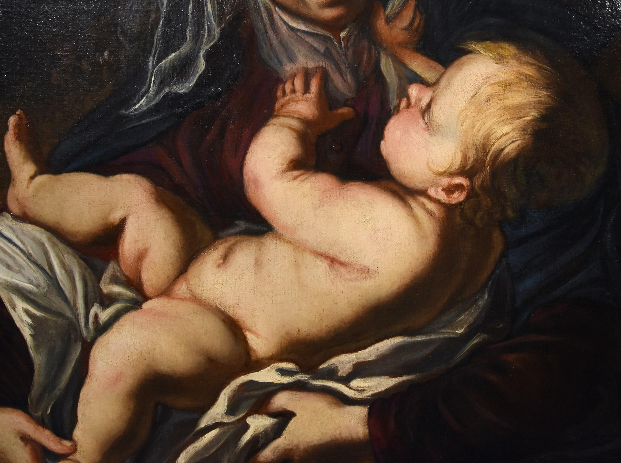 Emilian Caravaggesque painter of the early seventeenth century
Alessandro Tiarini (Bologna, 1577 - 1668), attributable
Madonna and Child

Early seventeenth century

Oil painting on canvas
cm. 96 x 82
In frame cm. 111 x 98

This composition, where