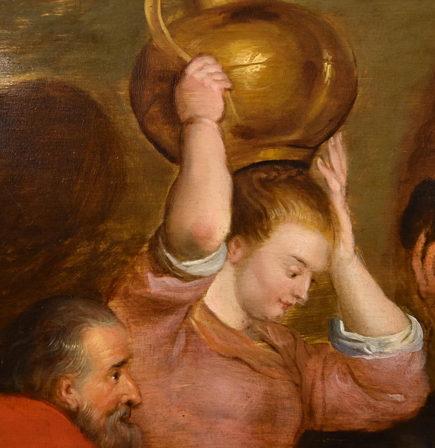 Workshop Rubens Adoration Shepherds Paint Oil on table Old master 17th Century 12