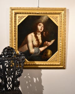 Ficherelli Paint Oli on canvas old master 17th Century Religious Mary Magdalene
