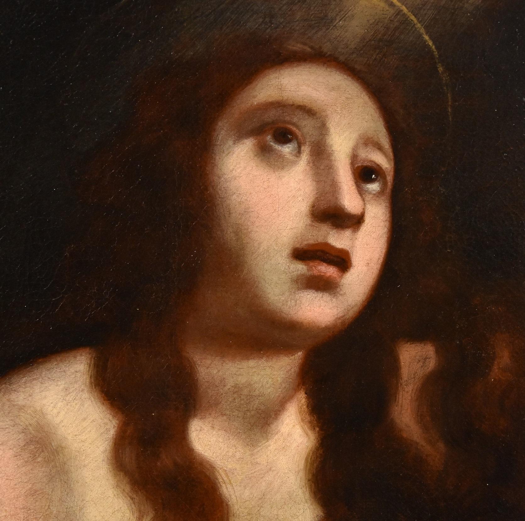 Ficherelli Paint Oli on canvas old master 17th Century Religious Mary Magdalene 2