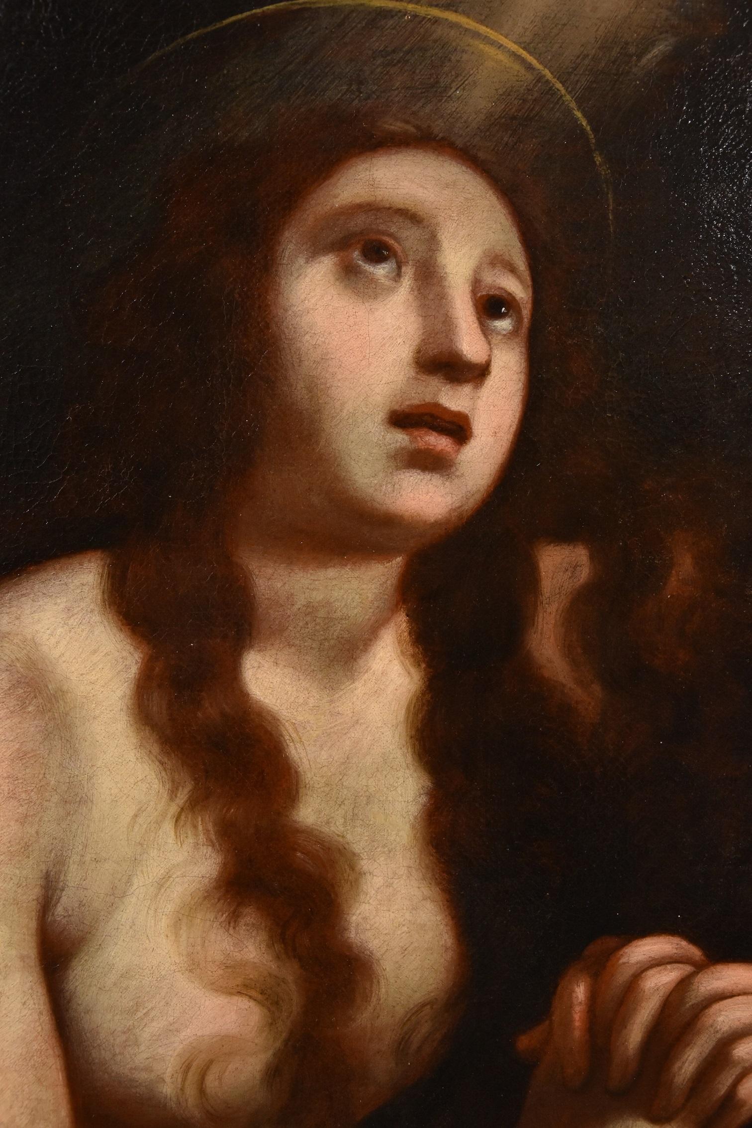 Ficherelli Paint Oli on canvas old master 17th Century Religious Mary Magdalene 3