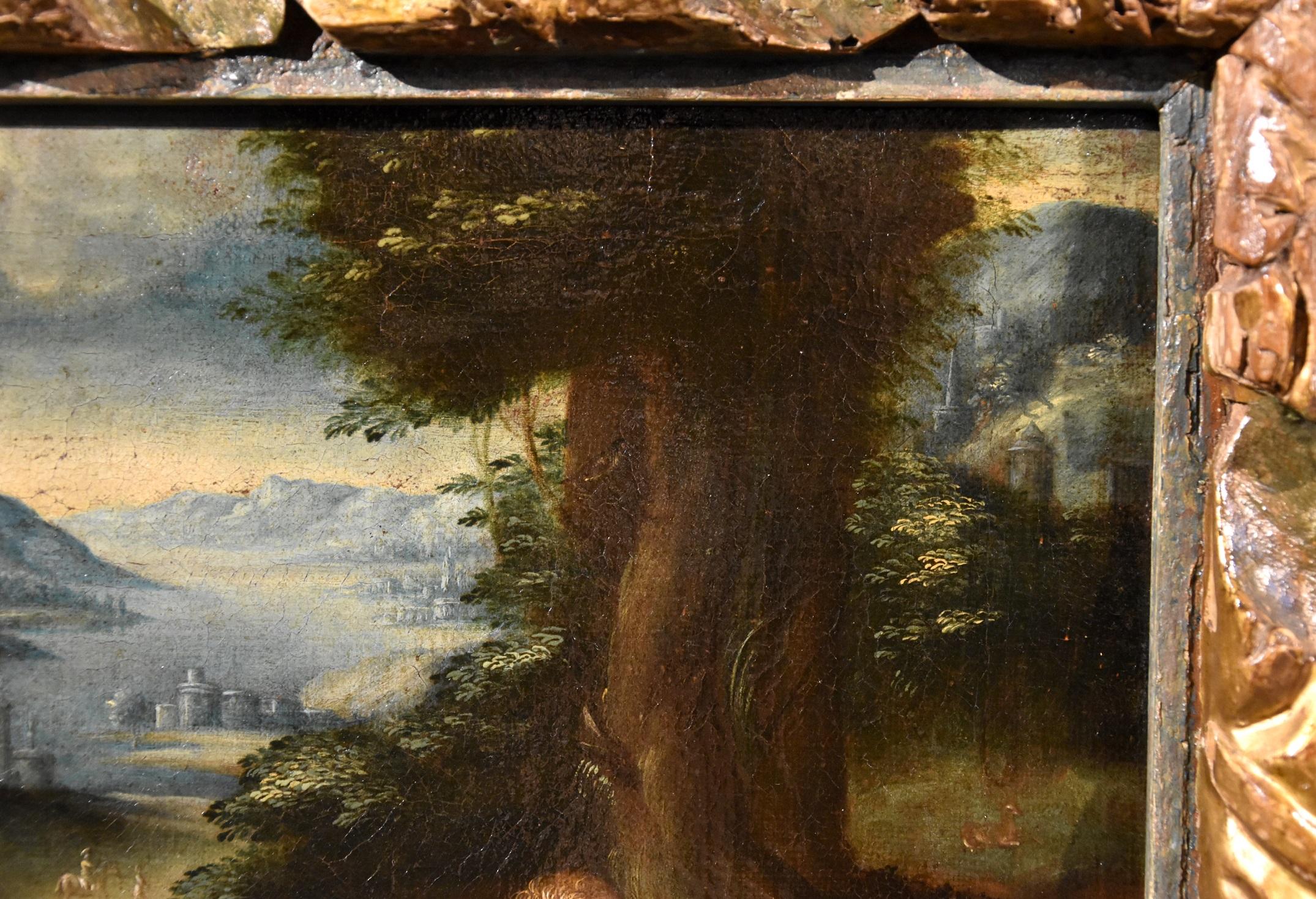 Paul Bril Paint Oil on canvas Old master Fantasy Woodland Landscape 17th Century 6