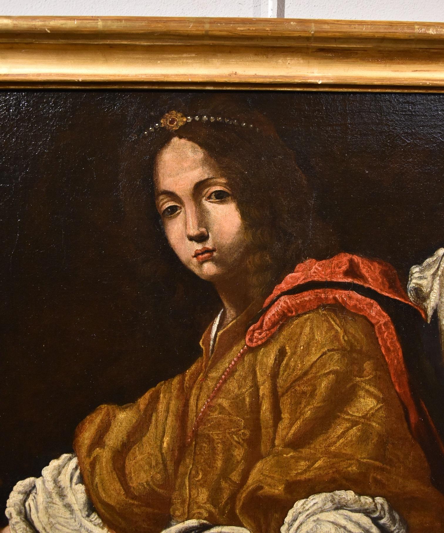 17th Century Tuscan Allori Judith Paint Oil on canvas Old master Religious Art 2