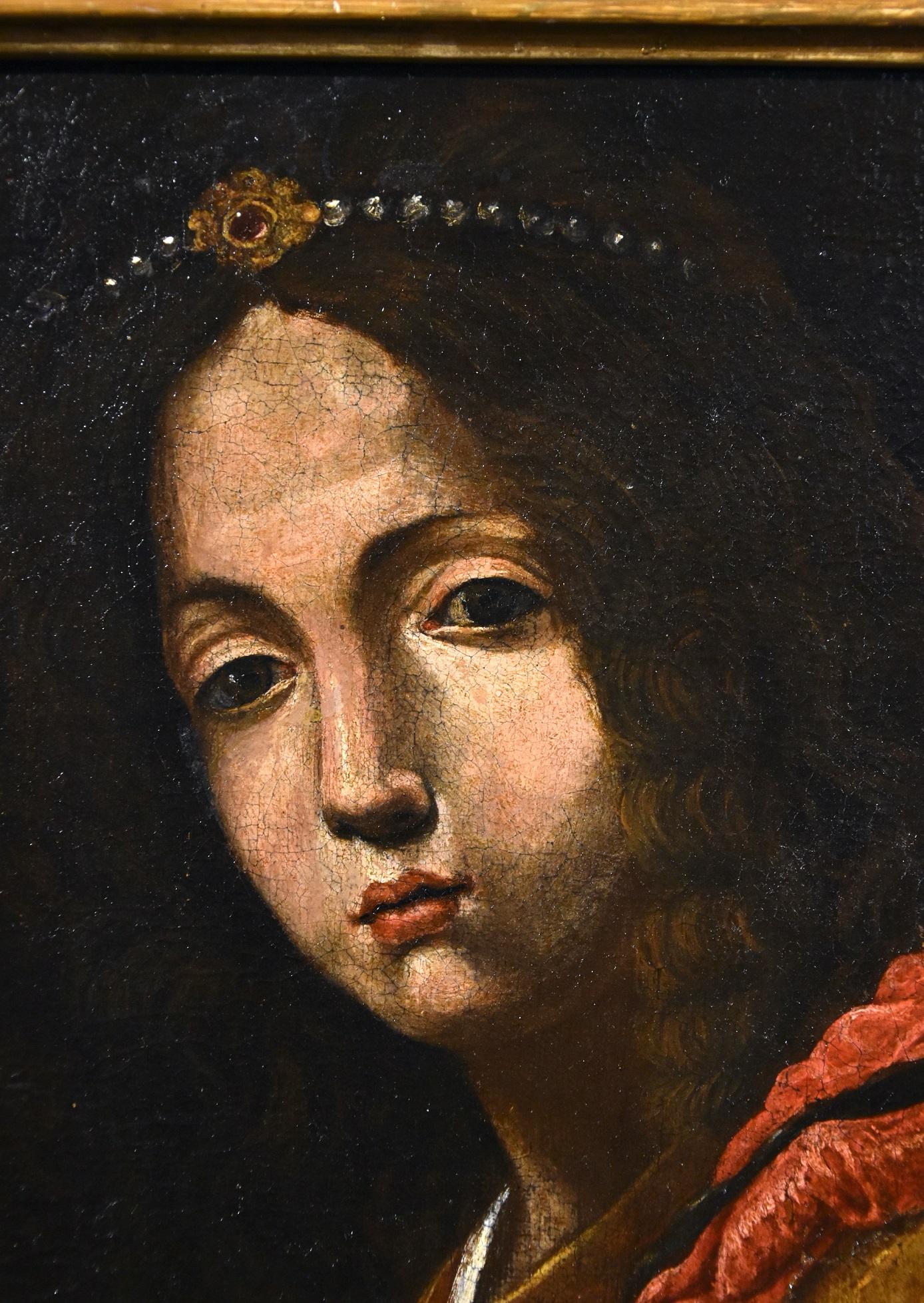 17th Century Tuscan Allori Judith Paint Oil on canvas Old master Religious Art 4