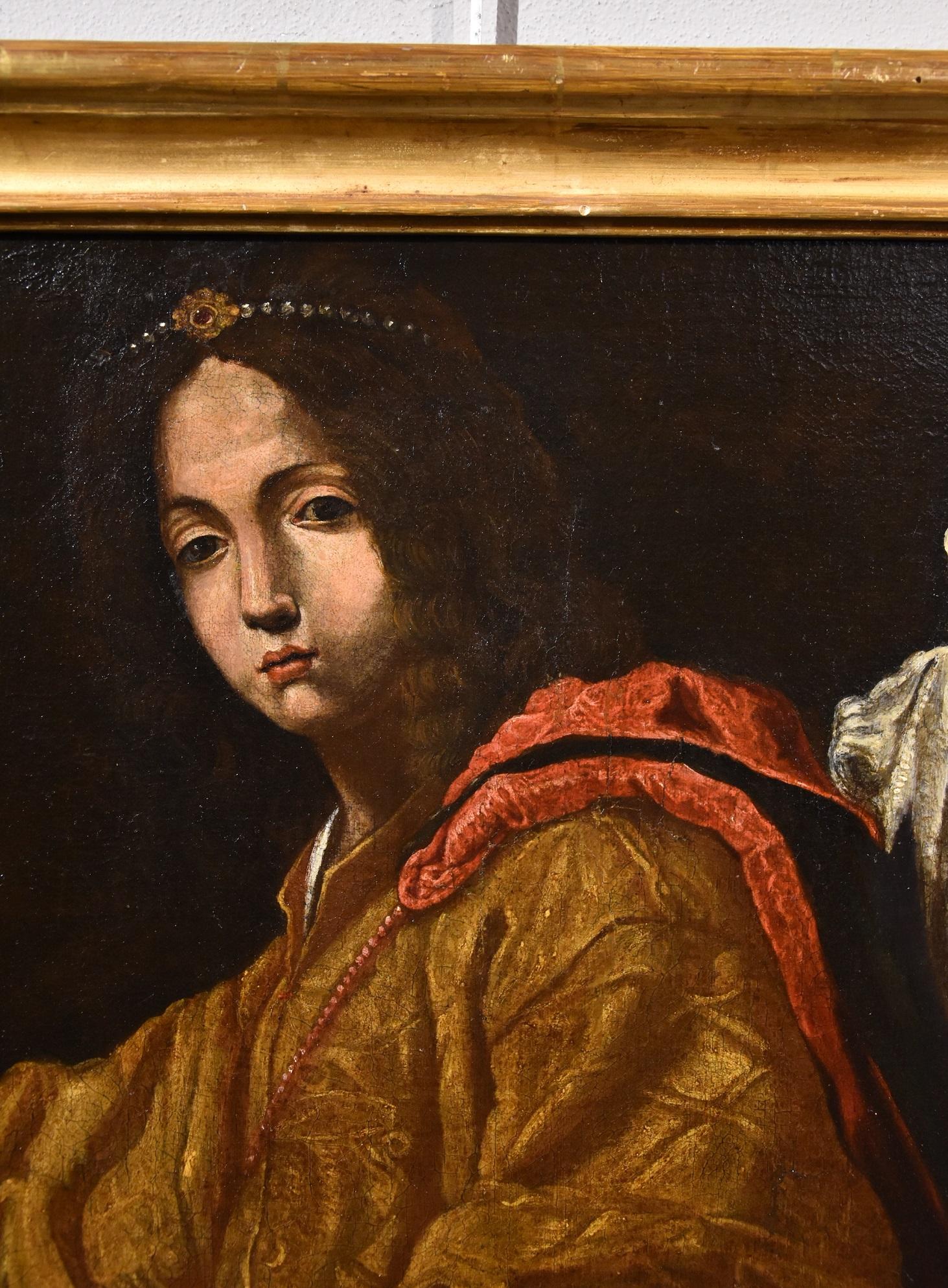 17th Century Tuscan Allori Judith Paint Oil on canvas Old master Religious Art 5