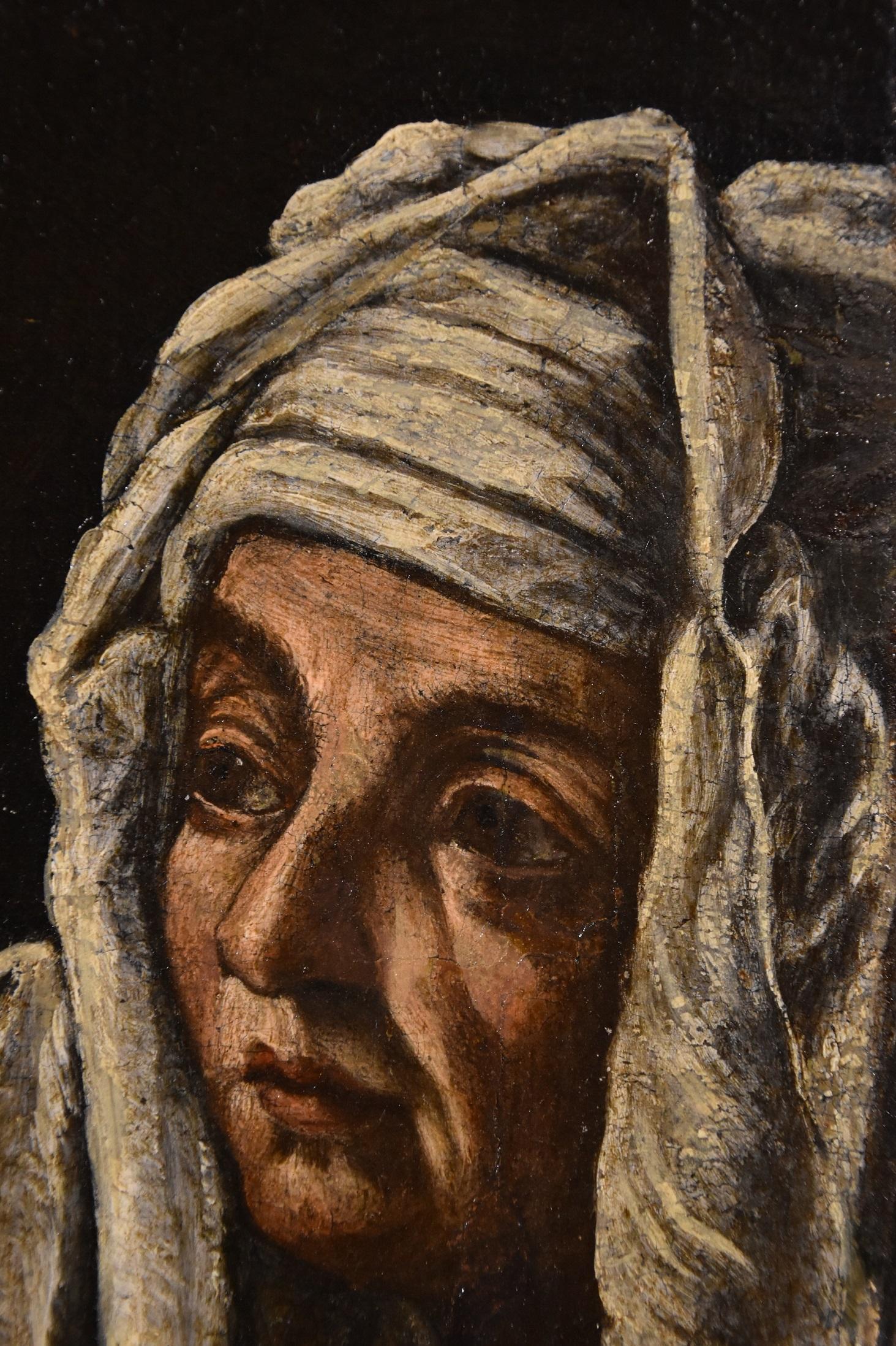 17th Century Tuscan Allori Judith Paint Oil on canvas Old master Religious Art 9