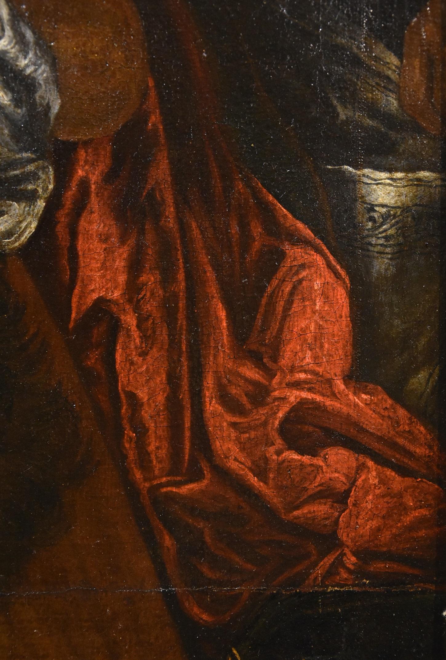 17th Century Tuscan Allori Judith Paint Oil on canvas Old master Religious Art 12