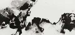 Heaven Shangri-La Series - Sun Guangyi Ink on Rice Paper Abstract Painting