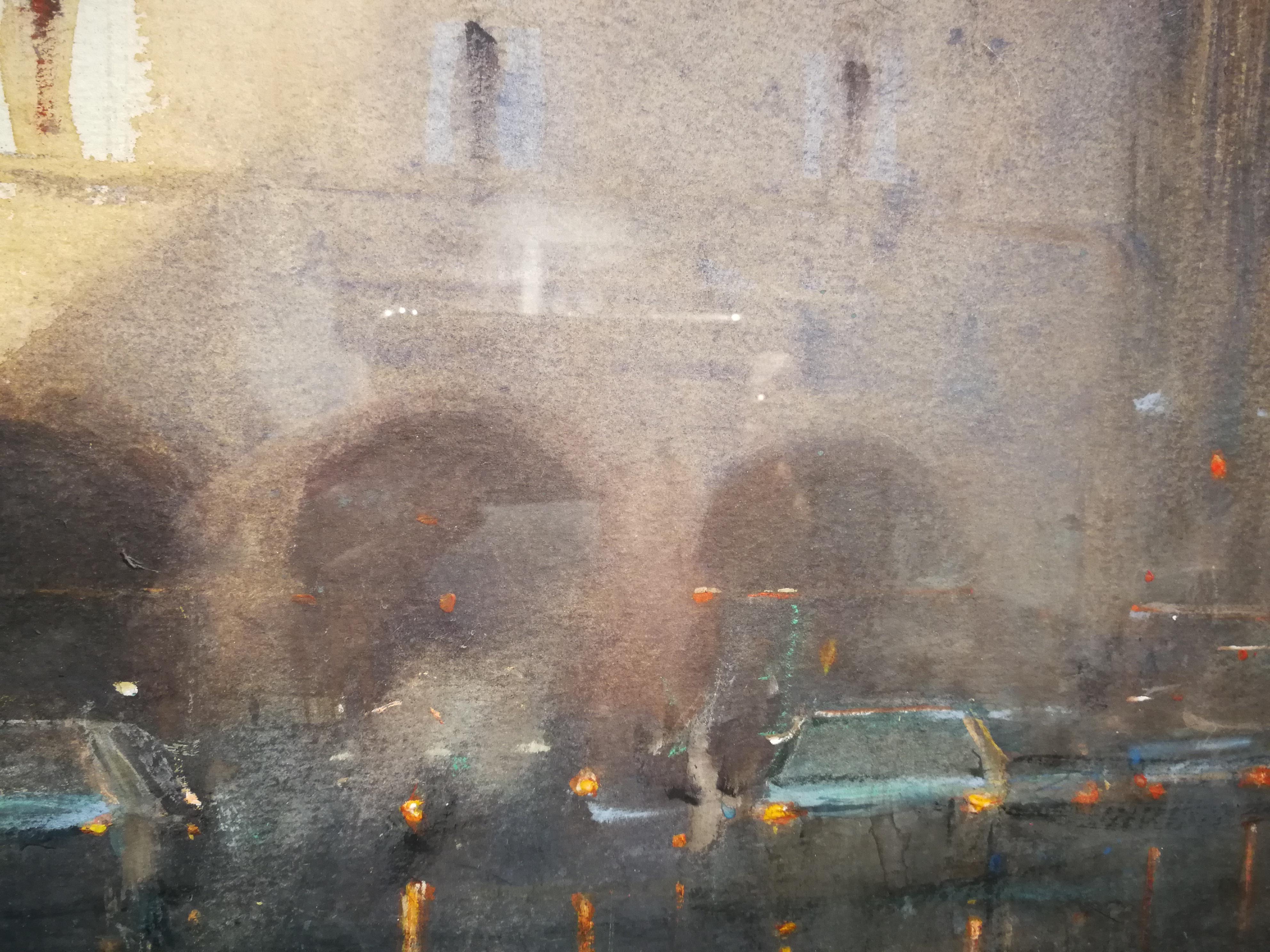 Paris - Joseph Zbukvic Landscape Watercolor Painting For Sale 7