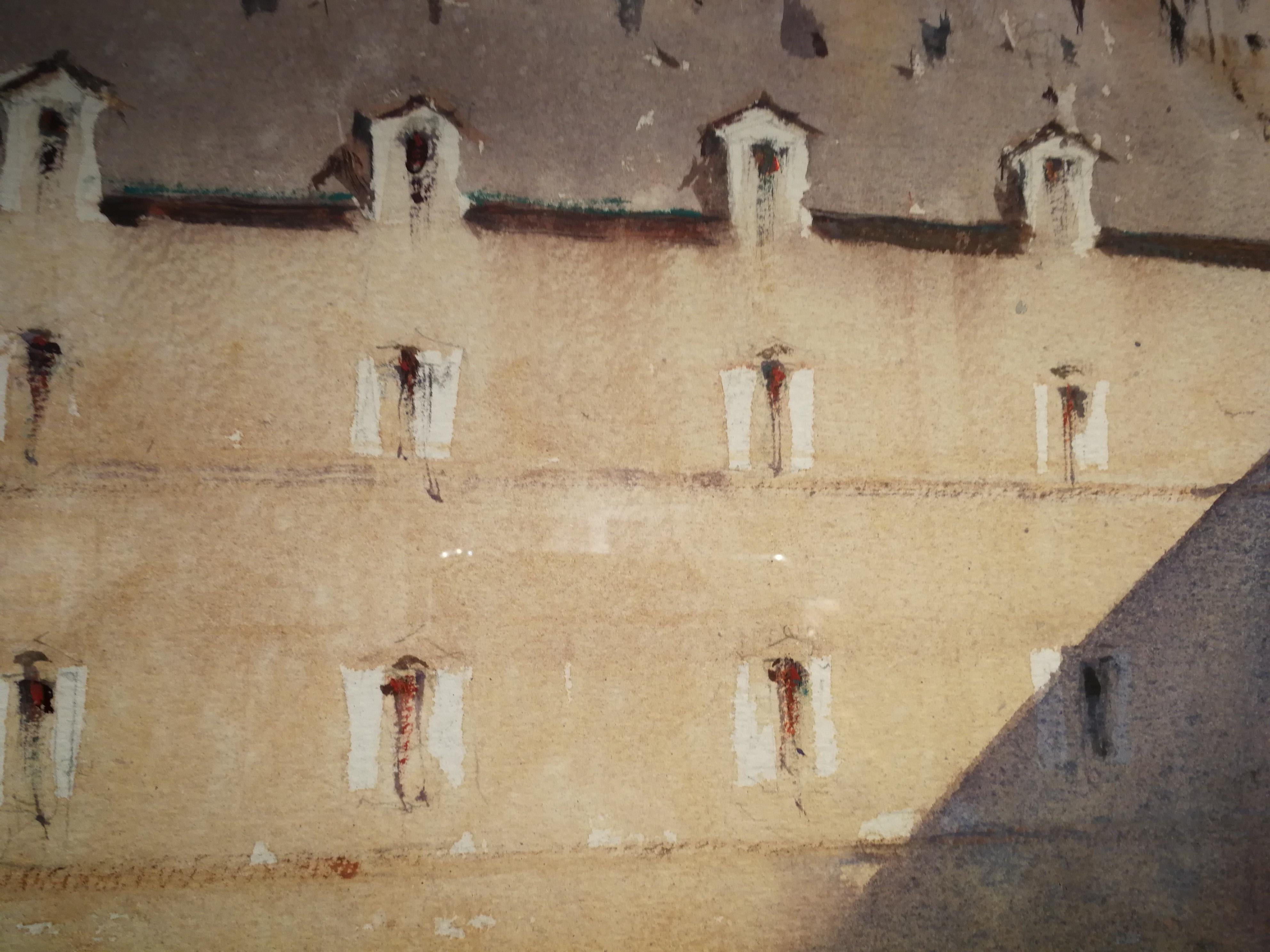 Paris - Joseph Zbukvic Landscape Watercolor Painting For Sale 6