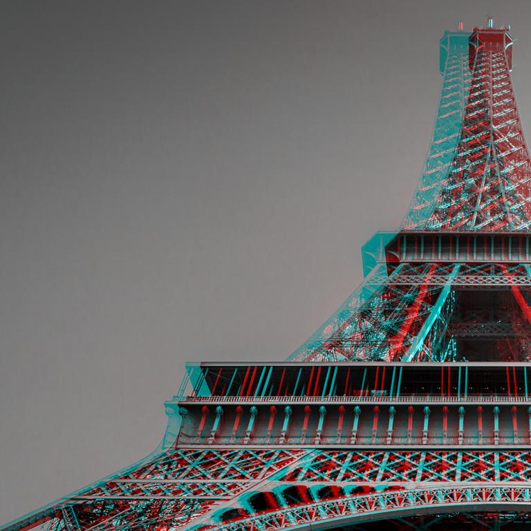 Tour Eiffel - Alberto Fanelli 3D Landscape Photo For Sale 1