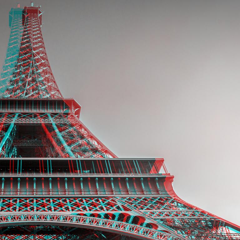 Tour Eiffel - Alberto Fanelli 3D Landscape Photo For Sale 3