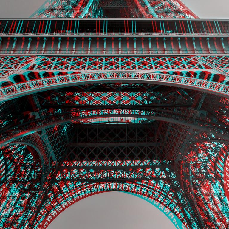 Tour Eiffel - Alberto Fanelli 3D Landscape Photo For Sale 5