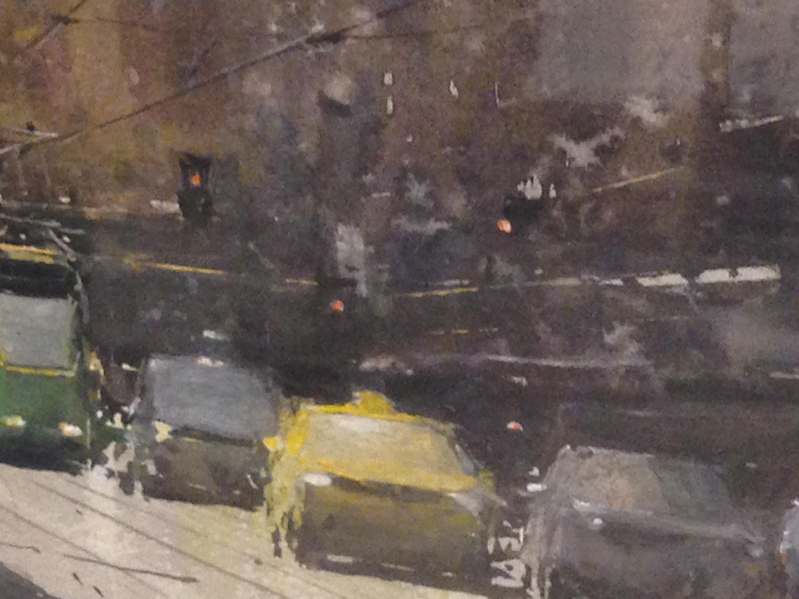 Stazione ferroviaria - Paesaggio acquerellato di Joseph Zbukvic in vendita 2