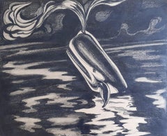 Original mid century illustration for Herman Melville's masterpiece