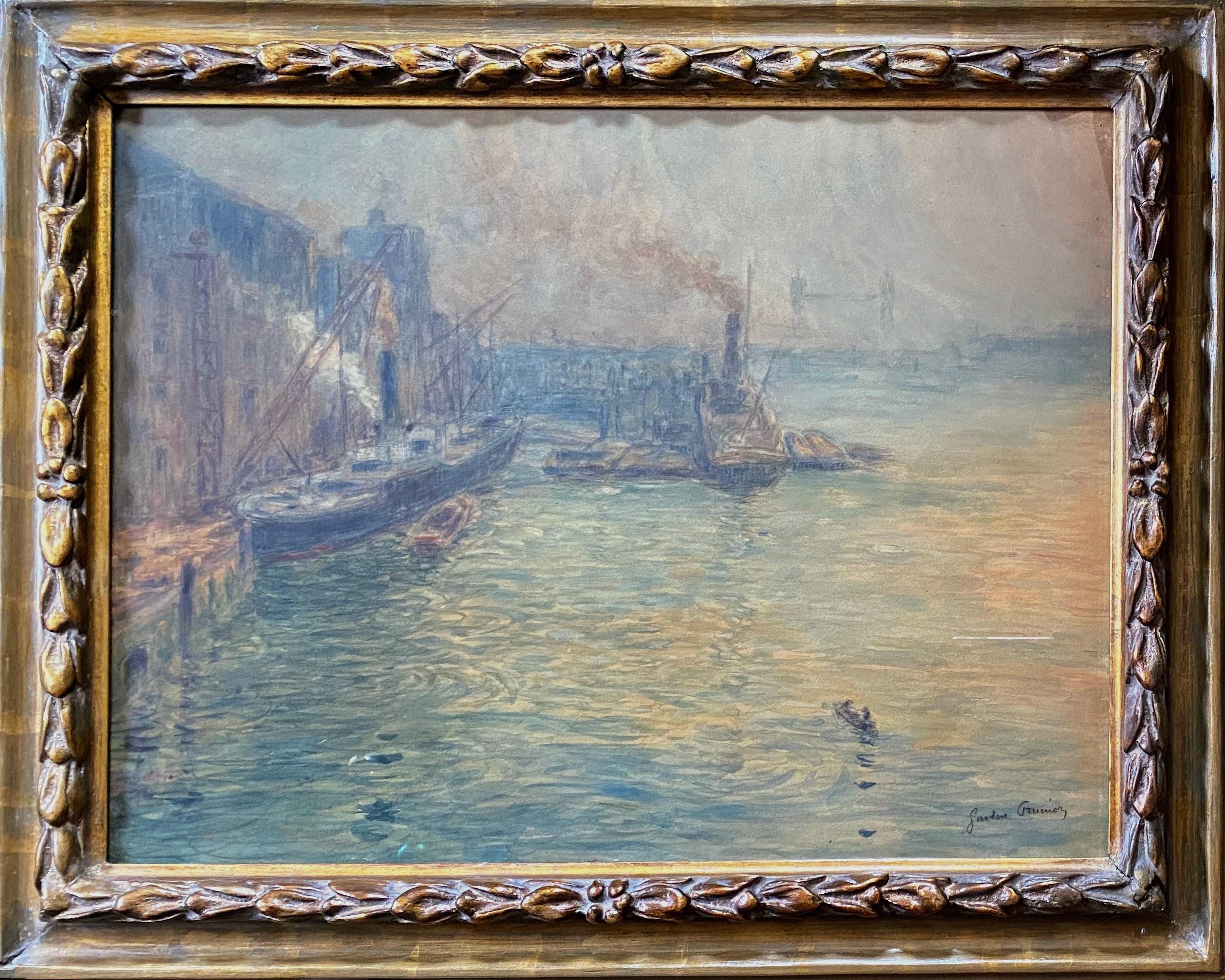 London Effect of Light and smoke on the Thames, Tower Bridge, 1907 Monet style