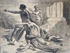 Academic master drawing: Allegorical Scene artist in Musée d'Orsay